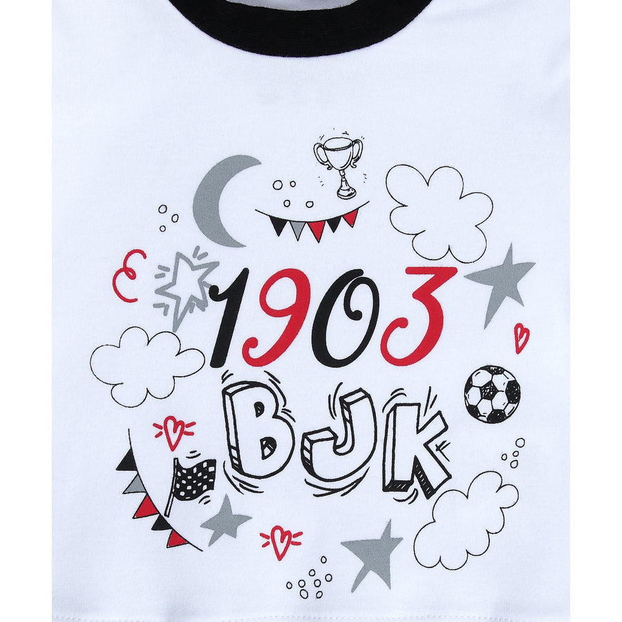 Beşiktaş Body Bébé Manches courtes Y20-108 Blanc