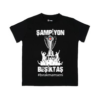 Beşiktaş 2020-2021 Kampioenschap T-Shirt Kinderen