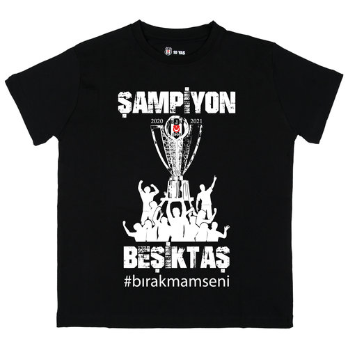 Beşiktaş 2020-2021 Kampioenschap T-Shirt Kinderen