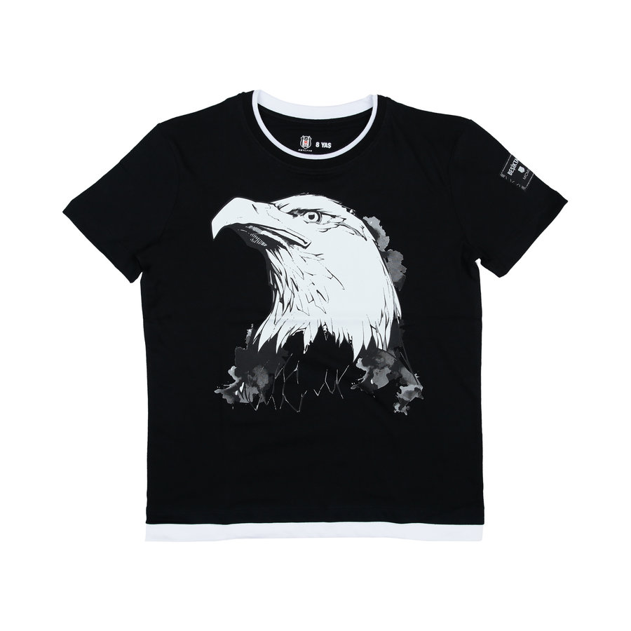 Beşiktaş Big Eagle T-Shirt Kinder 6121111 Schwarz