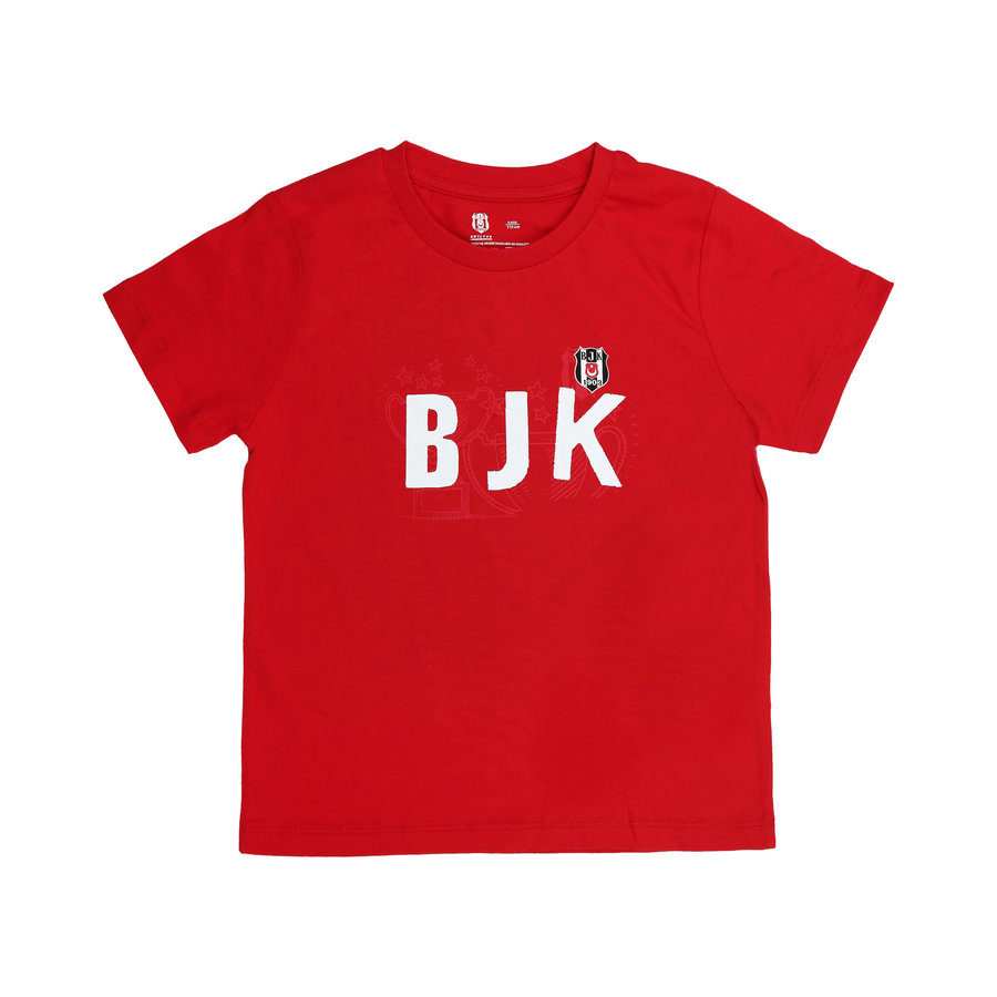 Beşiktaş T-Shirt Kinder Y21-131 Rot