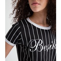 Beşiktaş Modern College T-Shirt Pour Femmes 8919121 Noir