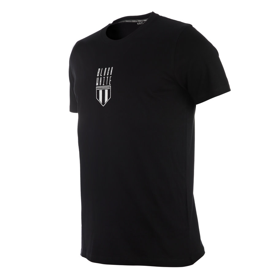 Beşiktaş BLCKWHT LOGO T-Shirt Heren 7122104 Zwart