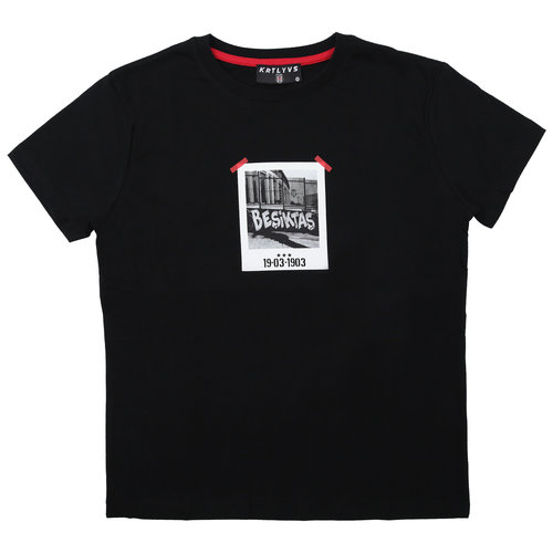 Beşiktaş T-Shirt Kinder 6122110 Schwarz