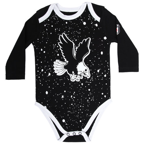 Beşiktaş Baby Langarmbody K21-103 Schwarz