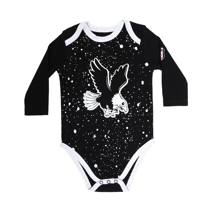 Beşiktaş Baby Langarmbody K21-103 Schwarz