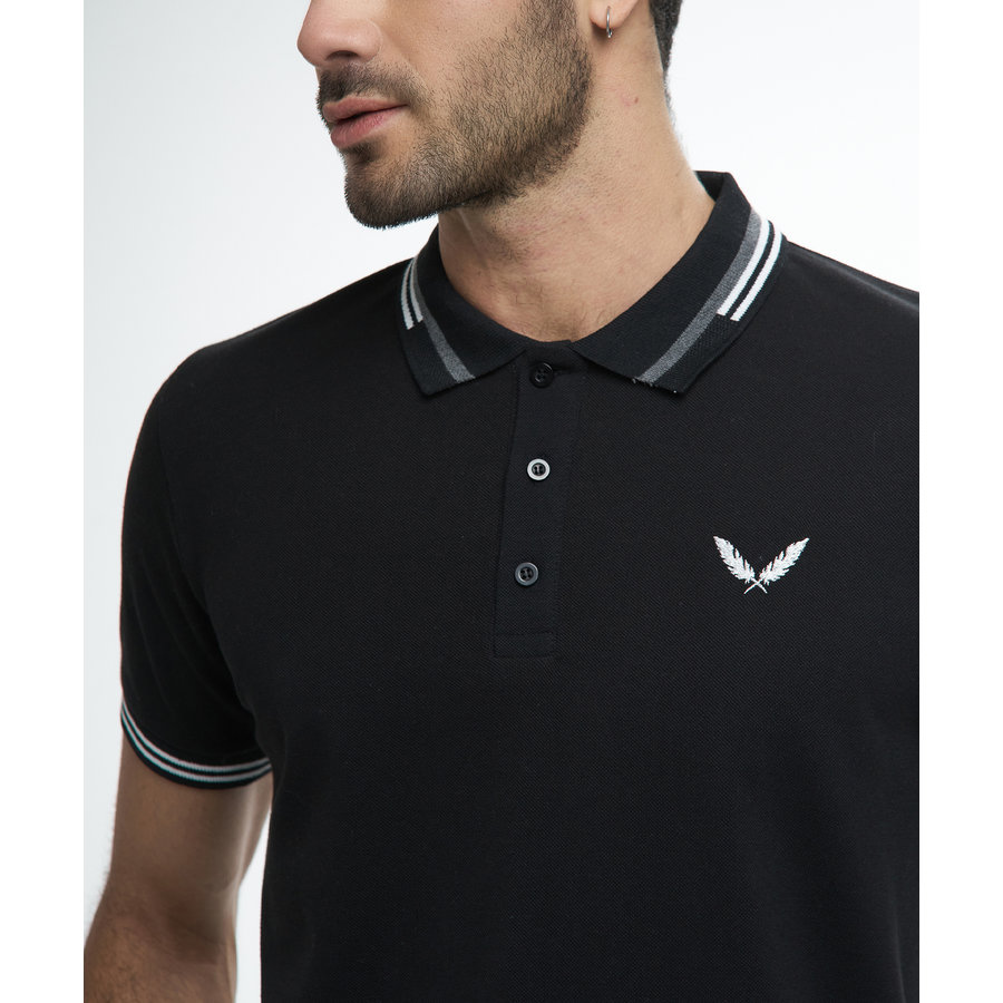 BEŞİKTAŞ KANAT NAKIŞLI ERKEK POLO T-SHIRT 7122150