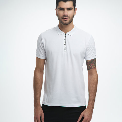 Beşiktaş Polo T-Shirt met Rits Heren 7122151