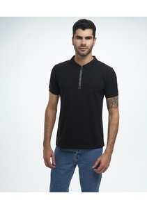Beşiktaş Polo T-Shirt avec fermeture éclair pour Hommes 7122151 Noir