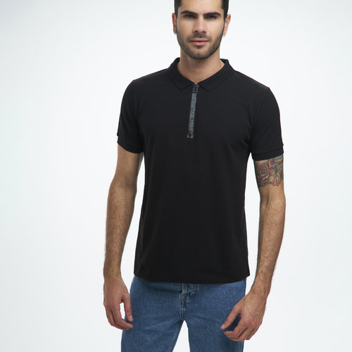 Beşiktaş Mens Zipper Polo T-Shirt 7122151 Black