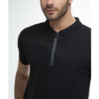 Beşiktaş Polo T-Shirt mit Reissverschlus Herren 7122151 Schwarz