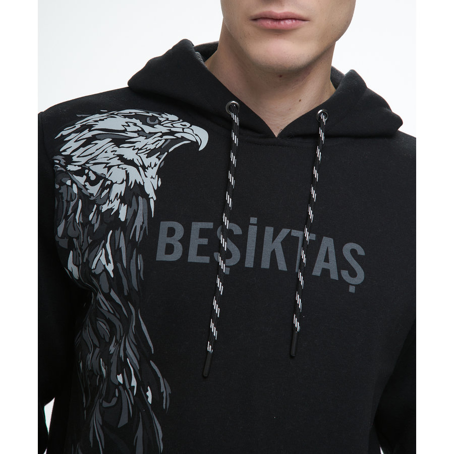 Beşiktaş Mens Hooded Sweater 7122223 Black