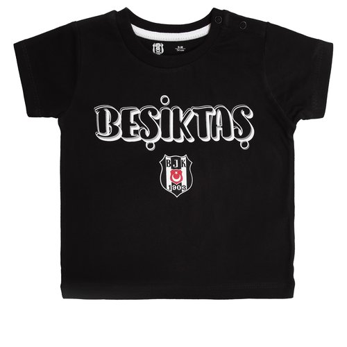 Beşiktaş Baby T-Shirt Y22-118 Schwarz