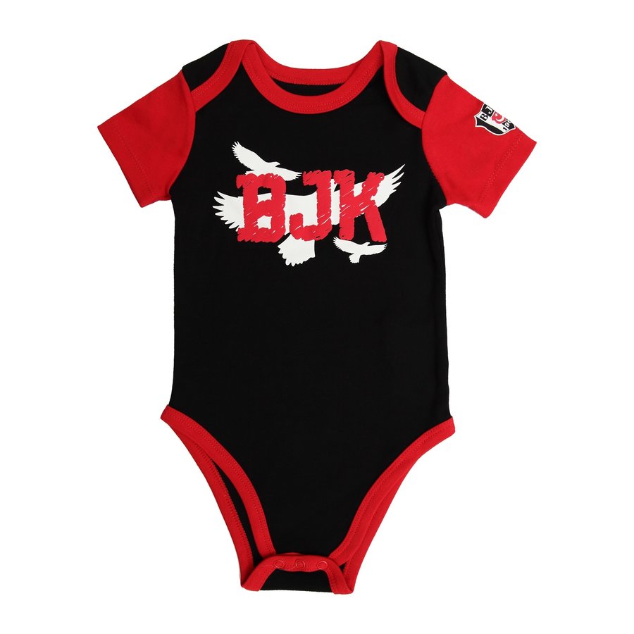 Beşiktaş Baby Body Korte Mouwen Y22-106 Zwart