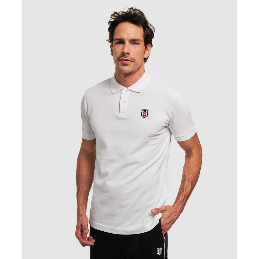 Beşiktaş Polo T-Shirt Heren 7323225T3 Wit