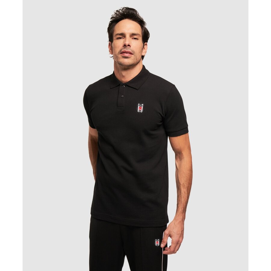 Beşiktaş Polo T-Shirt Herren 7323225T3 Schwarz