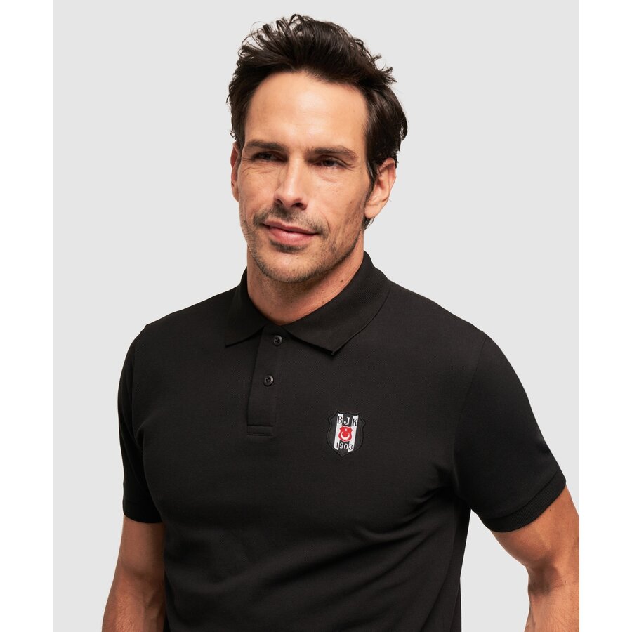 Beşiktaş Polo T-Shirt Heren 7323225T3 Zwart