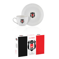 Beşiktaş Set de 2 Tasse à Thé Logo Classique N3426