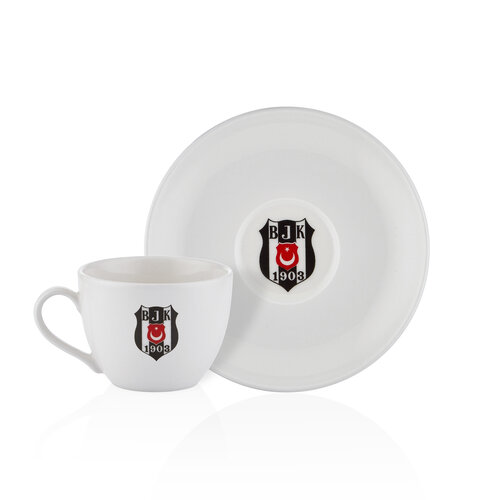 Beşiktaş Klassisches Logo-Set mit 2 Teetassen N3426