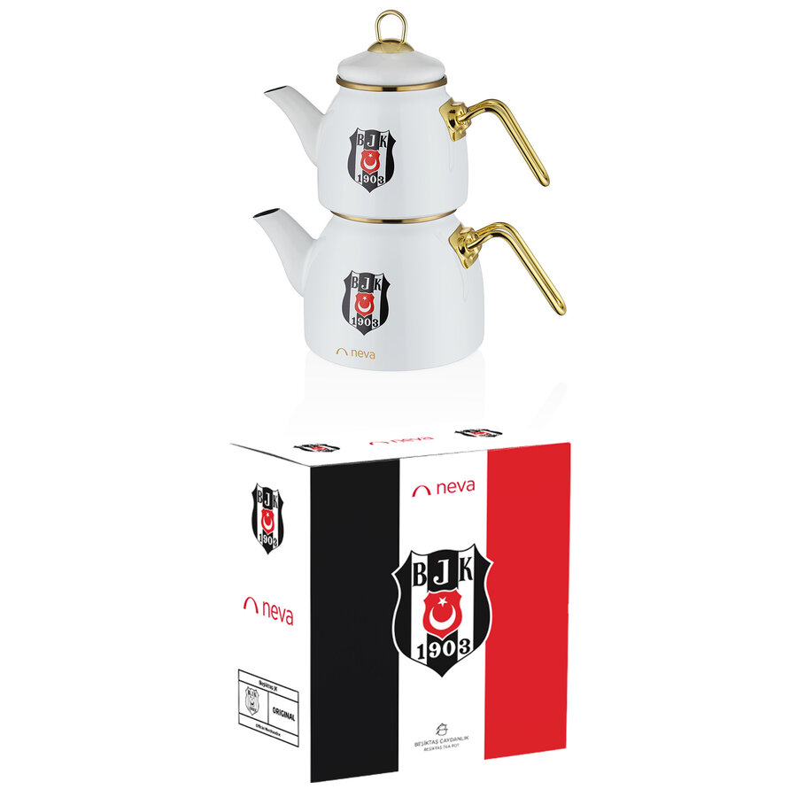 Beşiktaş Klassisches Logo Teekannen-Set N3434