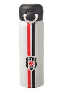 Beşiktaş Thermobecher aus Stahl 500 ml Weiss