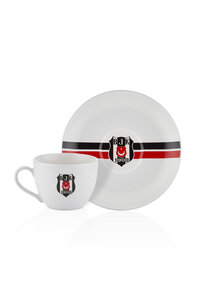 Beşiktaş Set de 2 Tasse à Thé rayée N3427