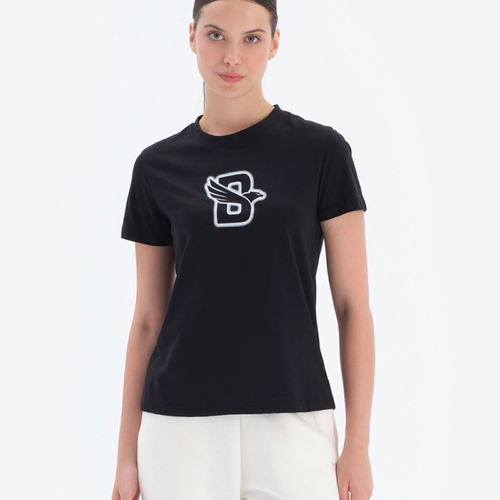 Beşiktaş Fitness B Logo T-Shirt Damen SAGB2324