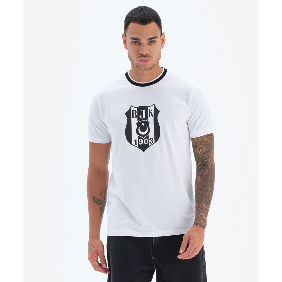 BEŞİKTAŞ ERKEK T-SHIRT 7324101T3 BEYAZ