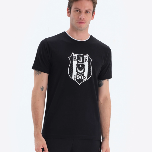 Beşiktaş T-Shirt Heren 7324101T3 Zwart