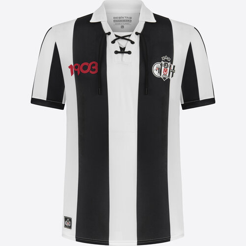 Beşiktaş 19.03 Nostalgie-Trikot mit weissem Kragen