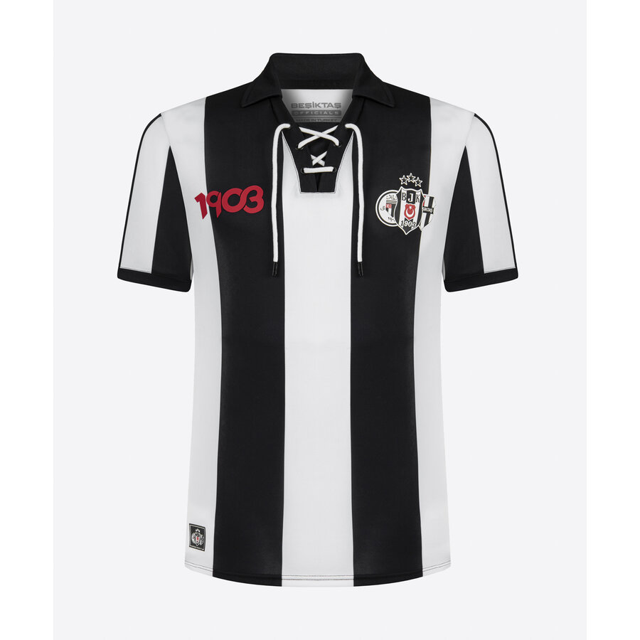 Beşiktaş 19.03 Nostalgie-Trikot mit schwarzem Krage