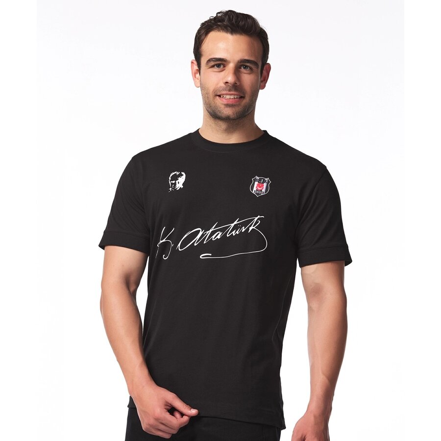 Beşiktaş Atatürk Unterschrift T-Shirt