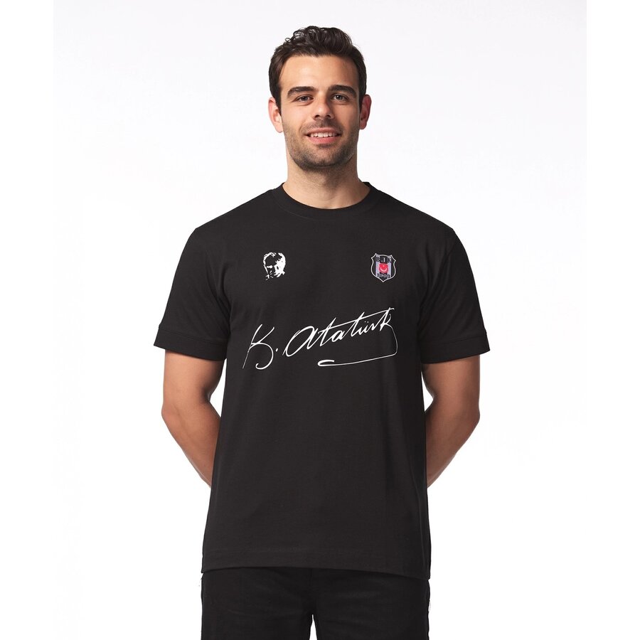 Beşiktaş Atatürk Unterschrift T-Shirt