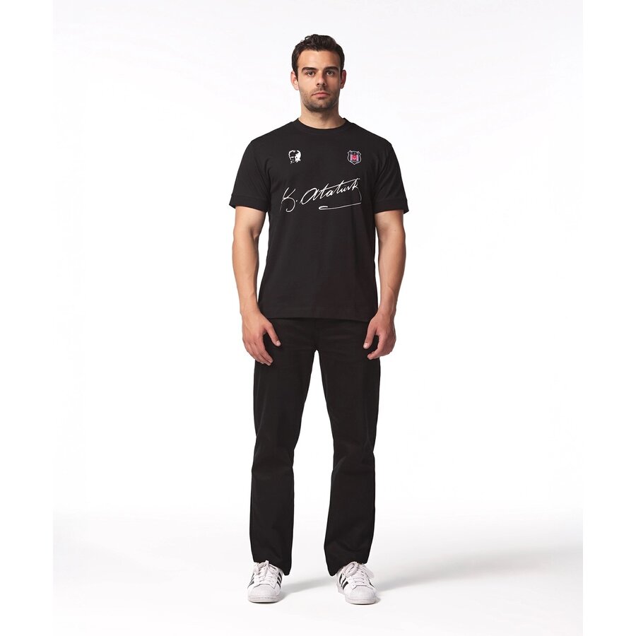 Beşiktaş Atatürk Unterschrift T-Shirt