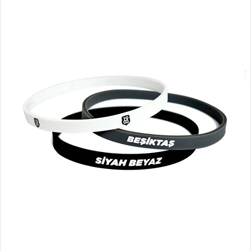 Beşiktaş Kids Black-White Thin Wristlet