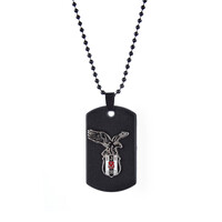 Beşiktaş Zwarte Arend logo halsketting 01