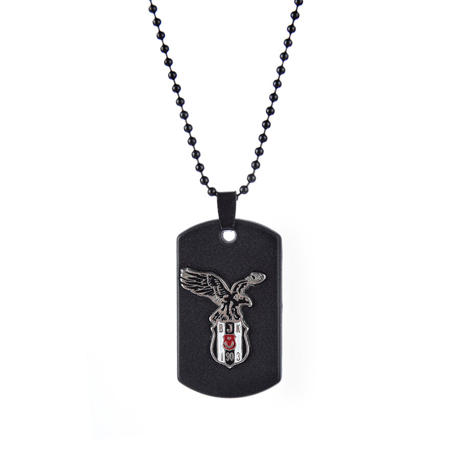 Beşiktaş schwarzer Adler Logo Kette 01