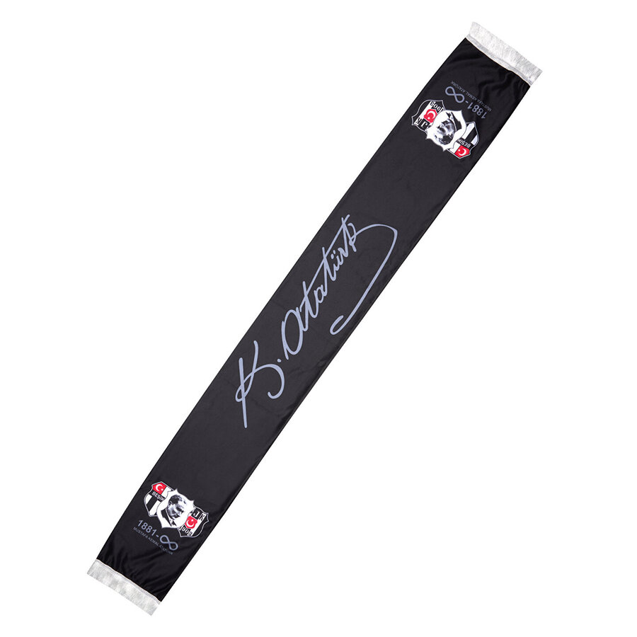 Beşiktaş Atatürk Nostalgia Design Satin Scarf 25-26