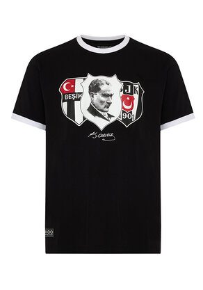 Beşiktaş Atatürk Nostalgie T-Shirt 25-26 Schwarz
