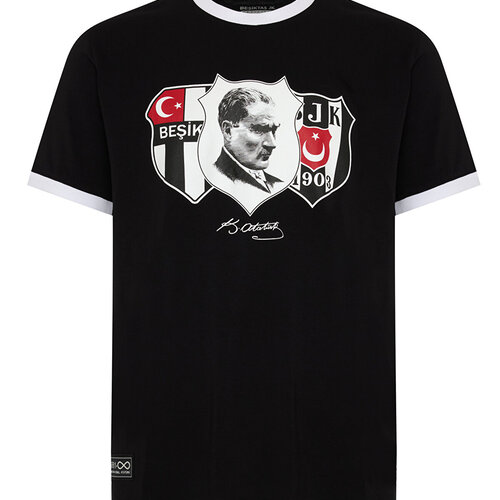 Beşiktaş Atatürk Nostalgie T-Shirt 25-26 Schwarz