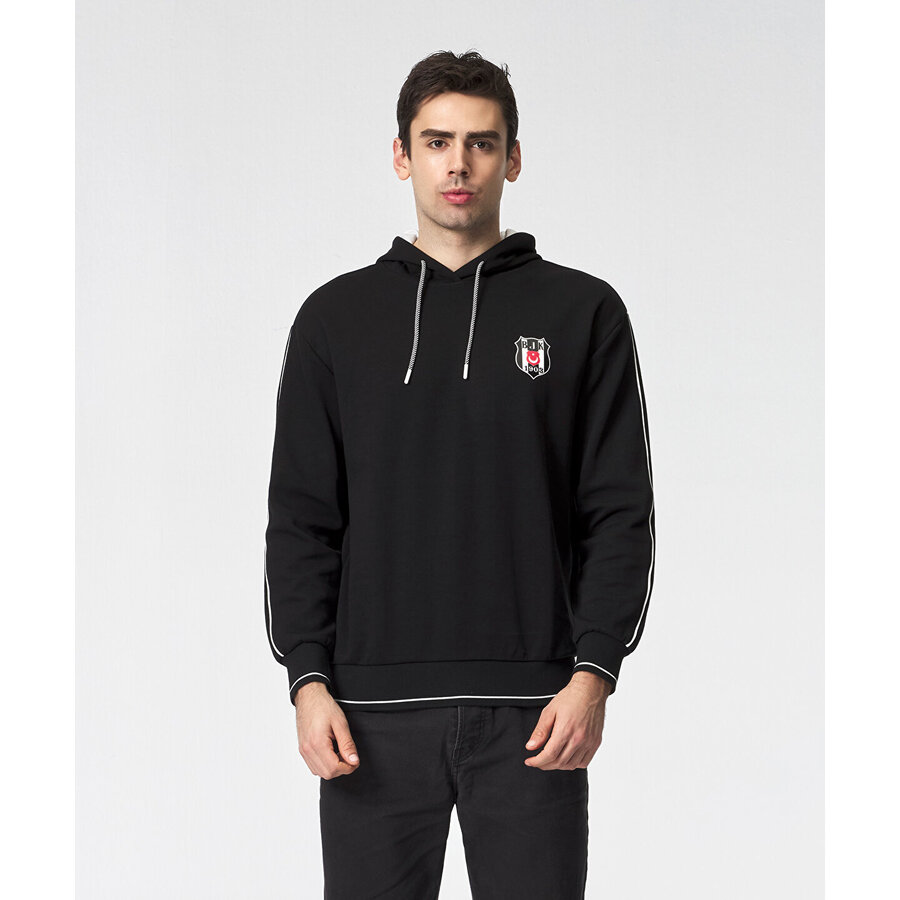 BEŞİKTAŞ ERKEK KAPÜŞONLU SWEATSHIRT 7525211T3 SİYAH