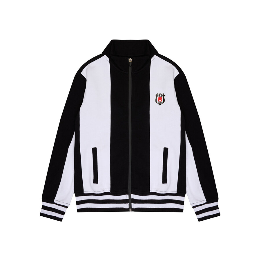 BEŞİKTAŞ JR ÇUBUKLU FERMUARLI SWEATSHIRT 6526273T3