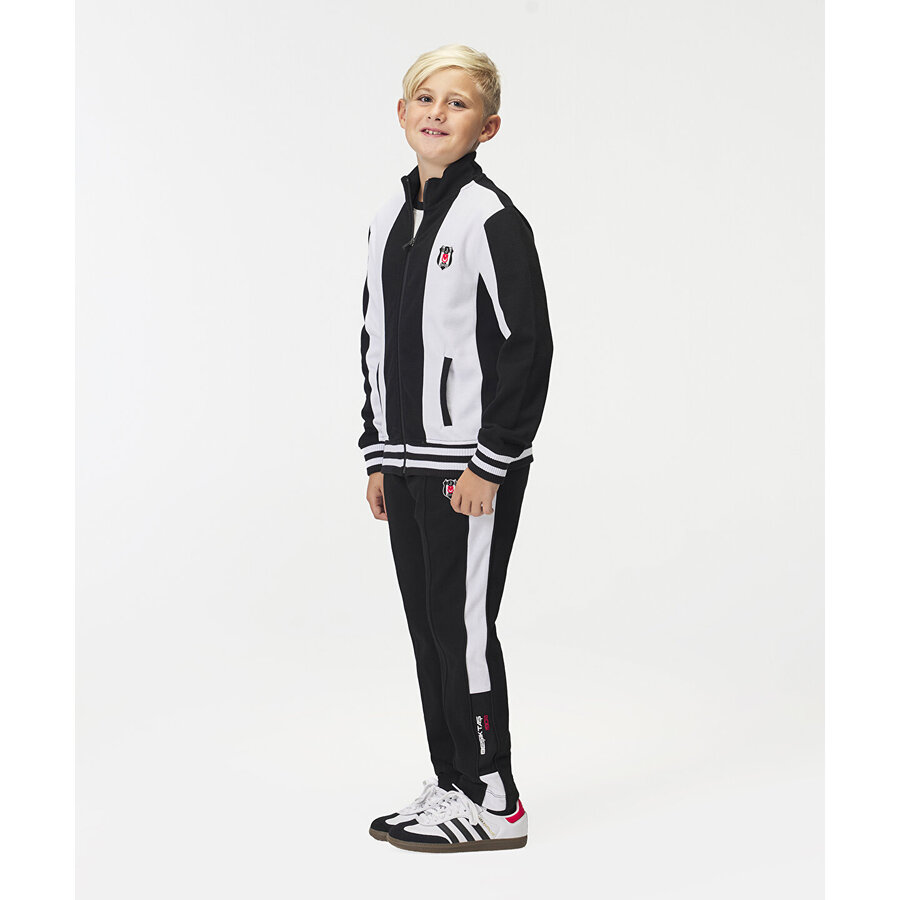 Beşiktaş Kids Striped Zipper Sweater 6526273T3