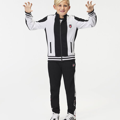 Beşiktaş Kids Striped Zipper Sweater 6526273T3
