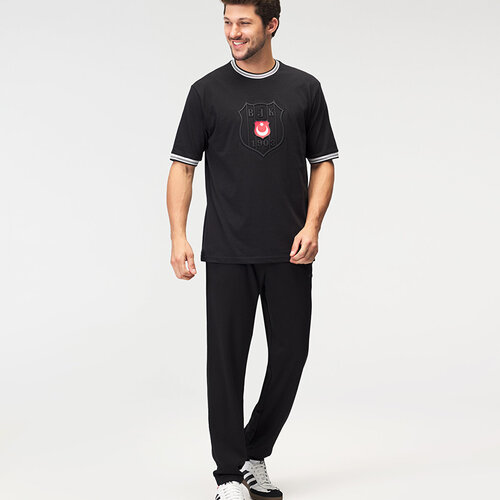 Beşiktaş T-Shirt Heren 7526112T3 Zwart
