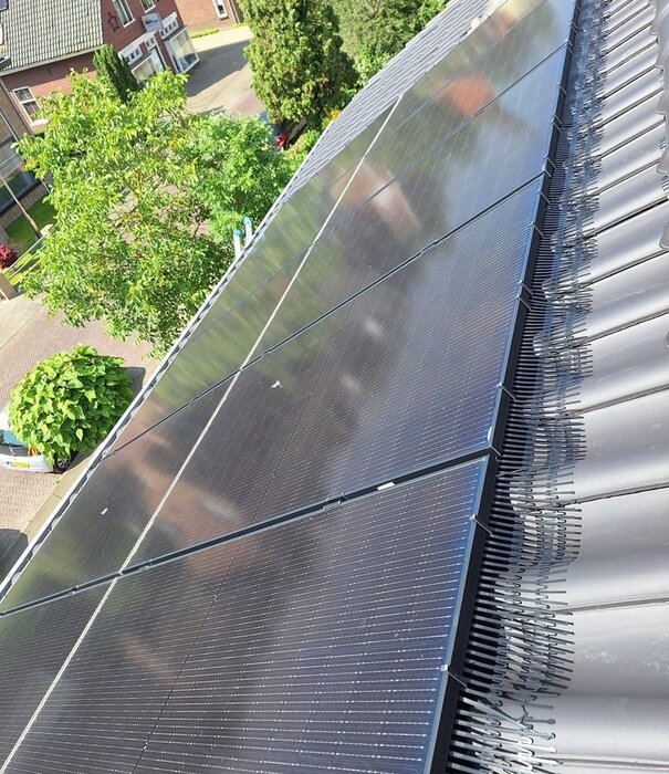 Solarguard pro vogelwering set 20 meter 108 stuks 40mm clips / 4 hoekstukken