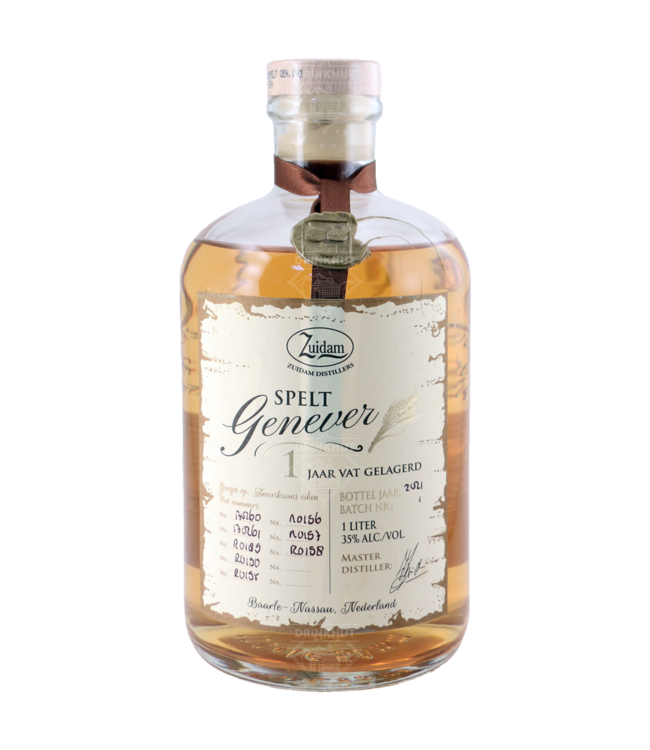 Zuidam Zuidam Spelt Genever 1.0 Liter