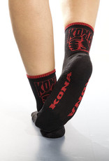 Kona Sock Woman 5 cuff Black/Red L-XL