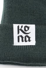 Kona Seymour Dark Green Calligraphy Beanie