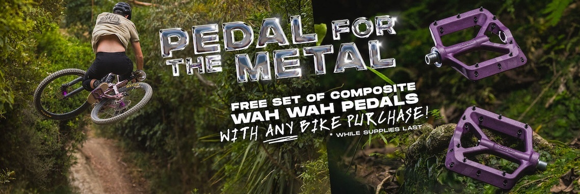 Free set of Pedals With Kona Bikes Purchase